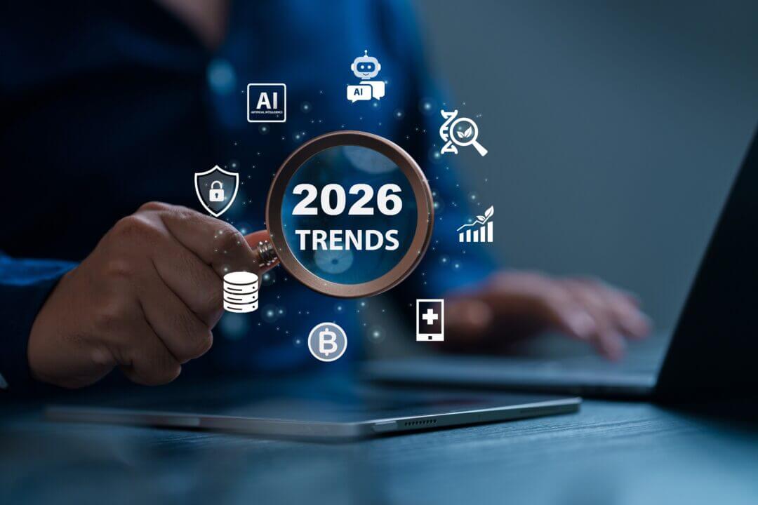 2026,Trends,Concept.,Businessman,With,2026,Trends,And,Icons,Representing