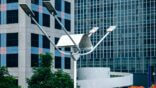 Modern,Smart,Street,Lighting,With,Solar-powered,Led,Lamps,In,An